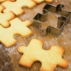 Molde de puzzle para galletas