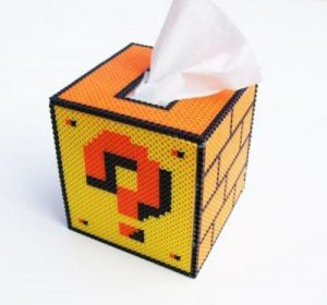 Caja de pañuelos cubo Mario Bross