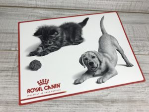 Salvamanteles con merchandising de Royal Canin