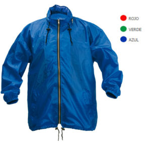 Impermeable azul